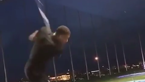Watch: 6-foot-11 inch NBA star Antetokounmpo hits Topgolf